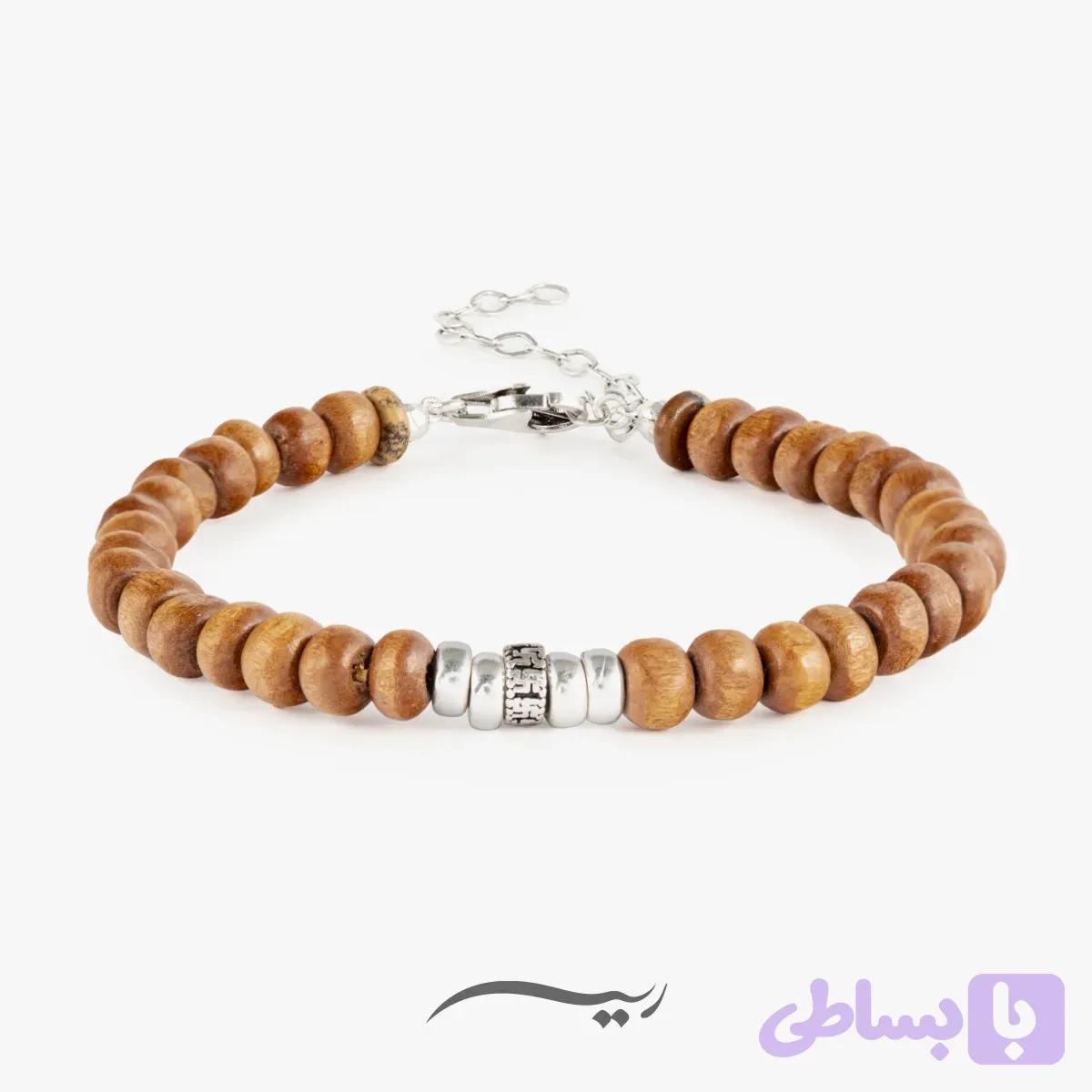 دستبند نقره مردانه روح چوب