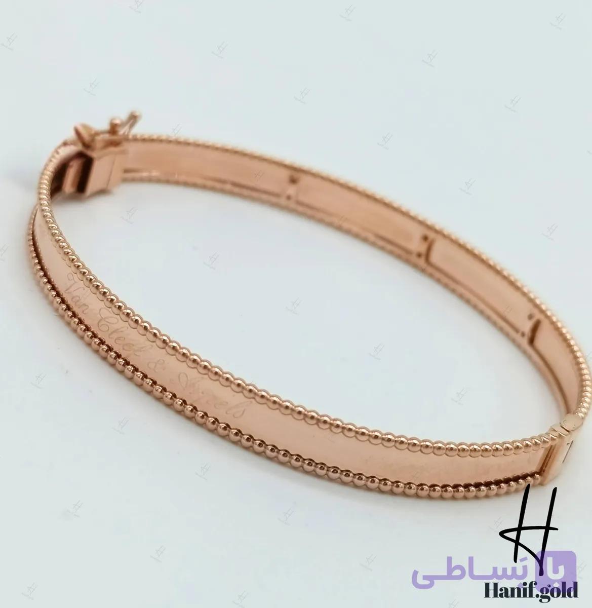 دستبند النگویی طلای رزگلد آدونیس کارتیه — تصویر 1