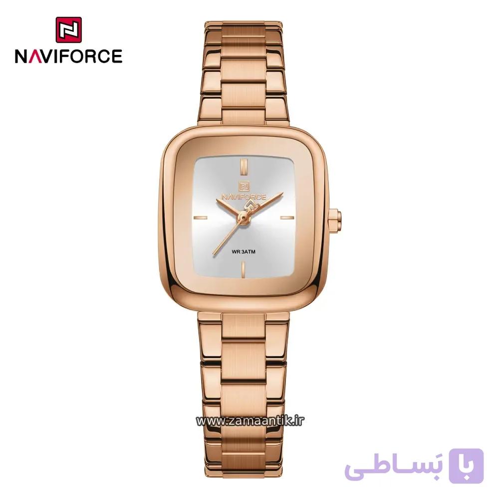ساعت مچی زنانه نیوی فورس Naviforce مدل NF 5075 RGW — تصویر 1