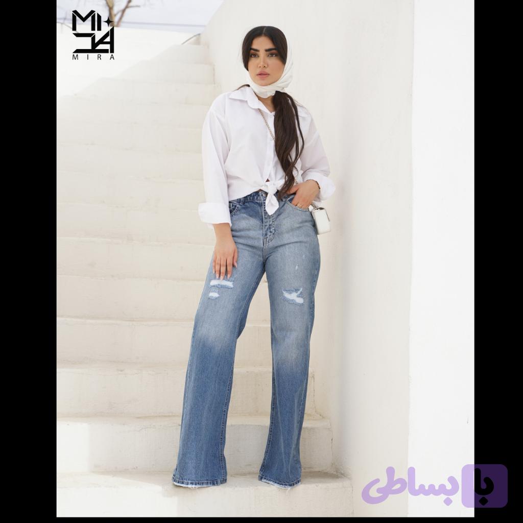 شلوار جین بگ کد 2343