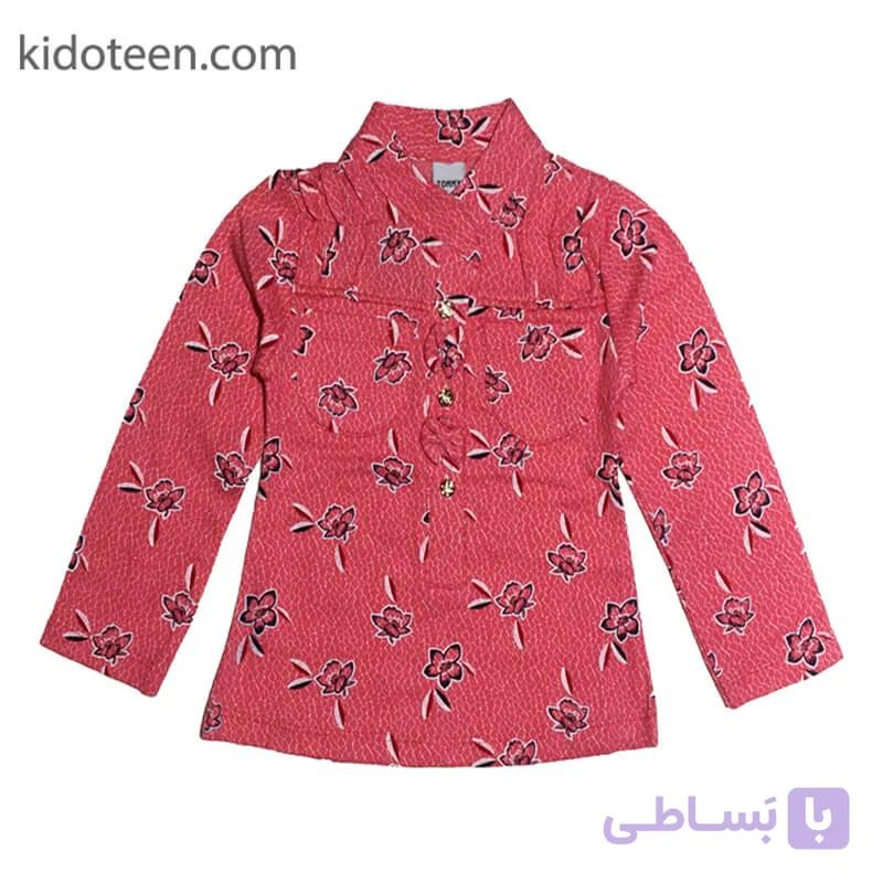 شومیز دخترانه آستین بلند یقه دار — تصویر 1