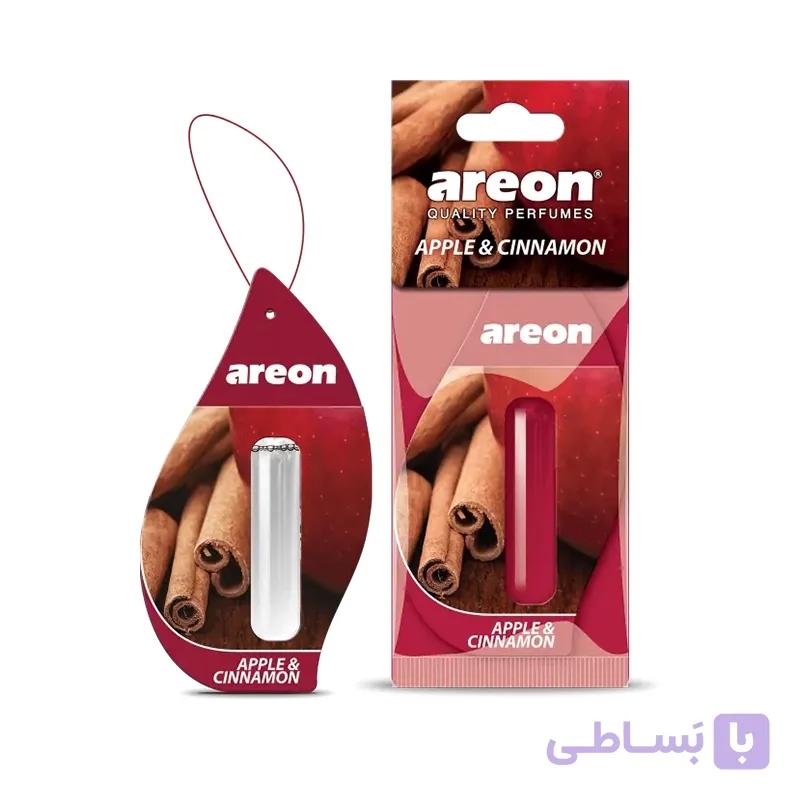 خوشبوکننده کارتی آرئون AREON سری قطره‌ای رایحه سیب دارچین Apple Cinnamon