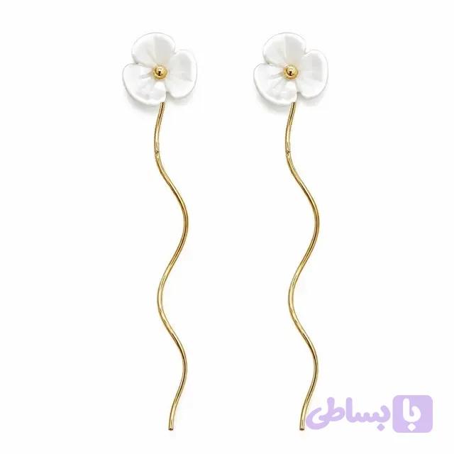گوشواره طلا کرلی گل میخ