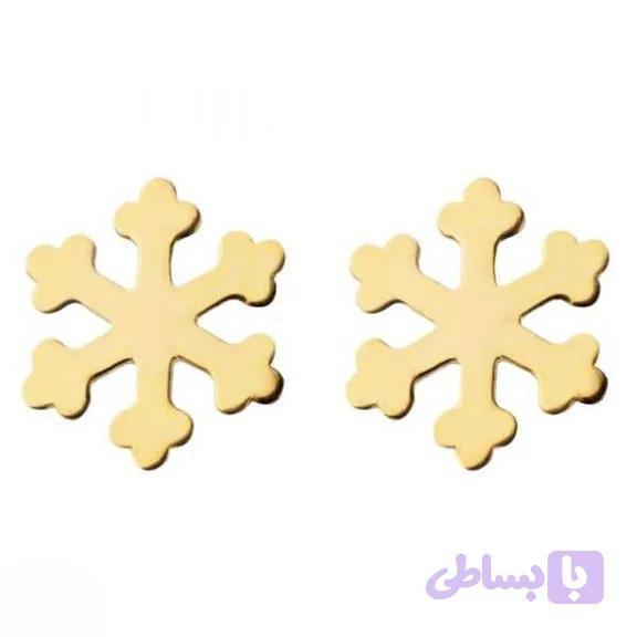 گوشواره طلا برف BR013 (کد OEPXN) — تصویر 1