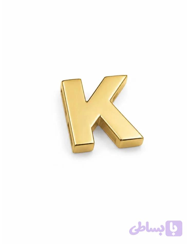 پلاک طلا حرف سه بعدی K-049 — تصویر 1