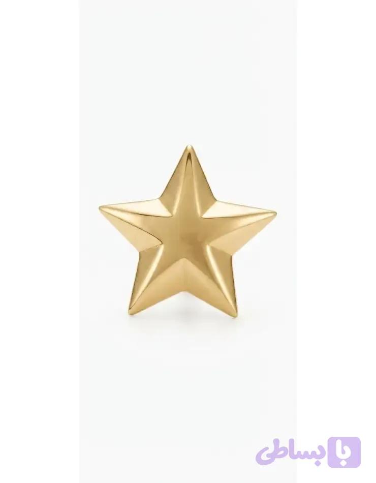 پلاک طلا ستاره سه بعدی