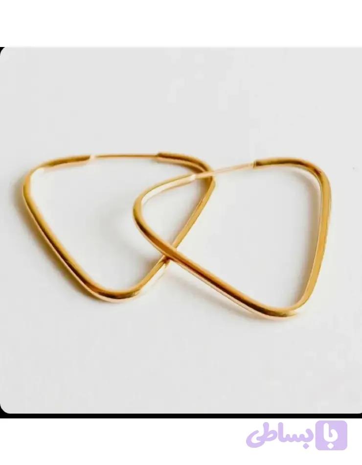 گوشواره طلا مثلثی