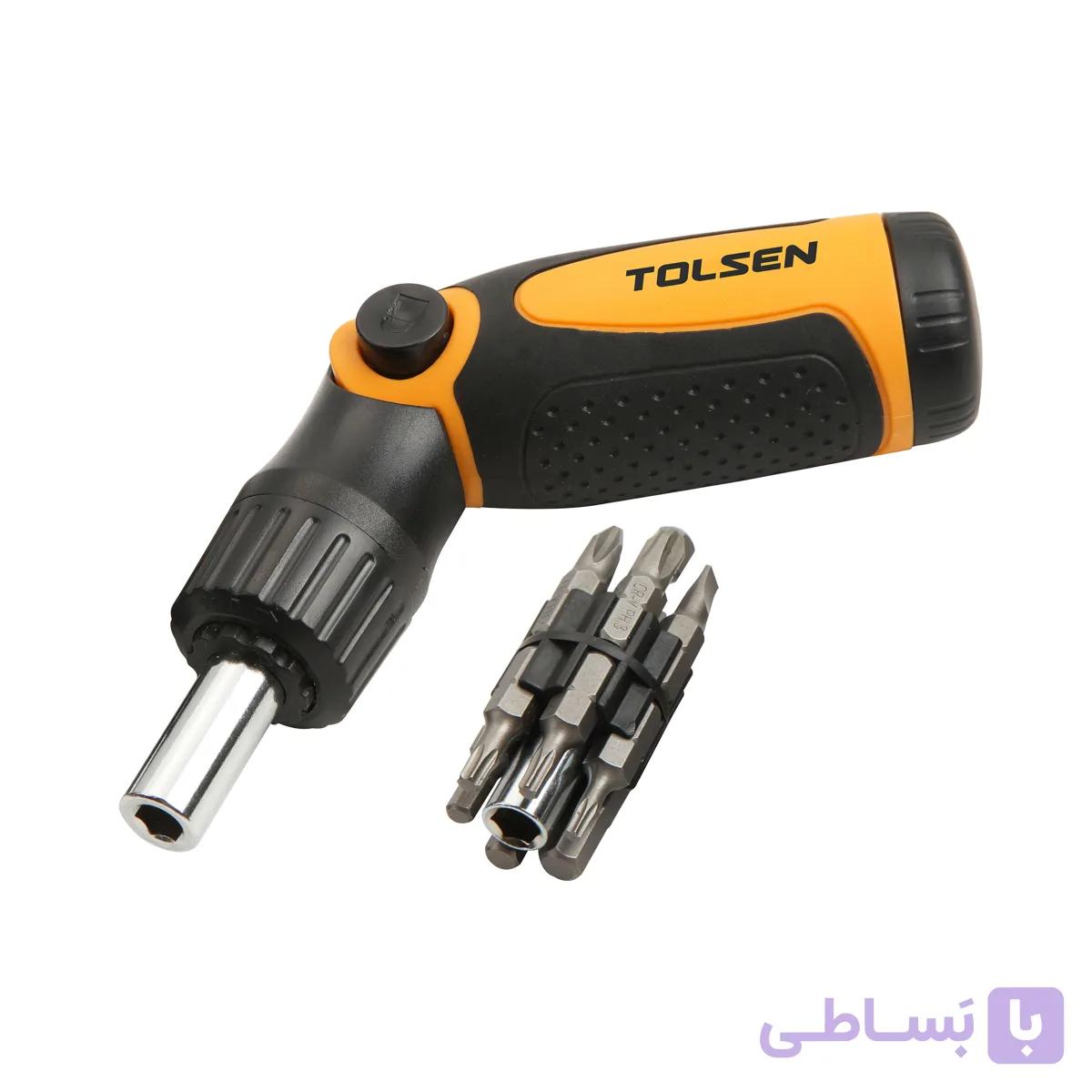 پیچ گوشتی جغجغه ای تولسن مدل 20040 بسته 14 عددی — تصویر 1