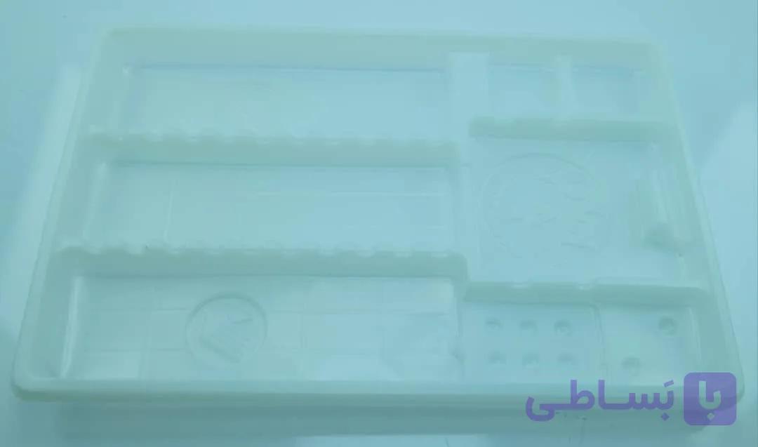سینی یکبارمصرف درجه یک سفید دندانپزشکی
