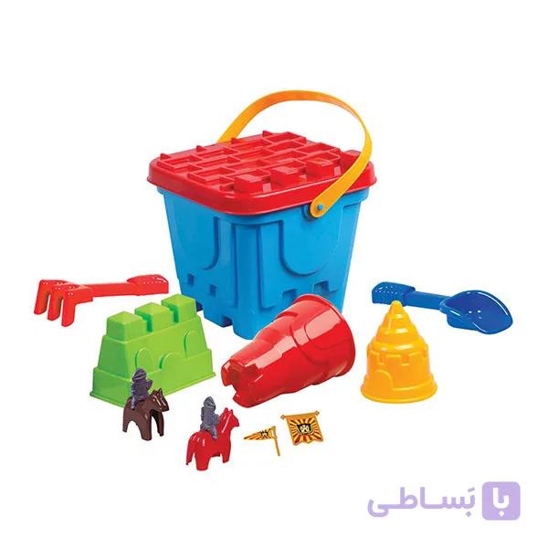 ست شن بازی مدل سطل ساحلی کد E13
