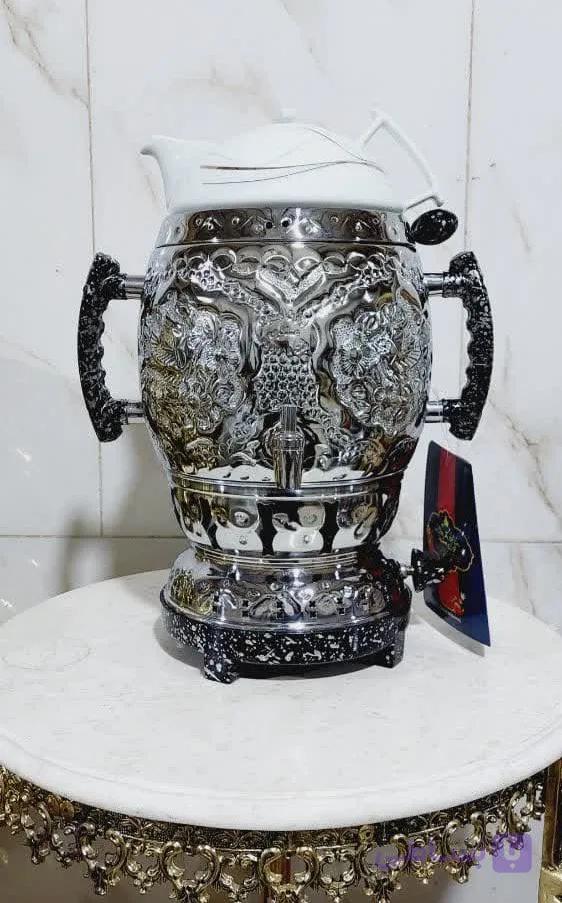 سماور گازی 6 لیتری آپولونی طرح 3 کاره — تصویر 1
