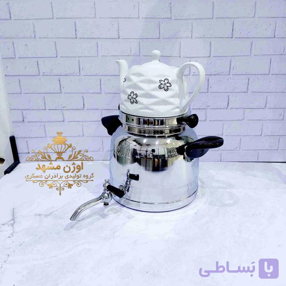 کتری قوری برنجی قیمت عمده به صورت تکی با 18 ماه گارانتی تولیدی — تصویر 1