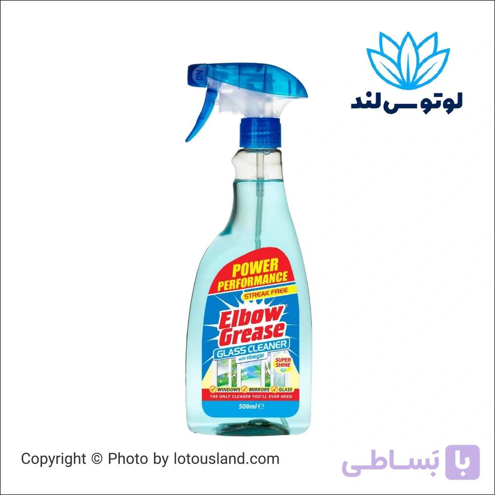 اسپری شیشه پاک کن البو گریس حاوی سرکه حجم 500 میل — تصویر 1