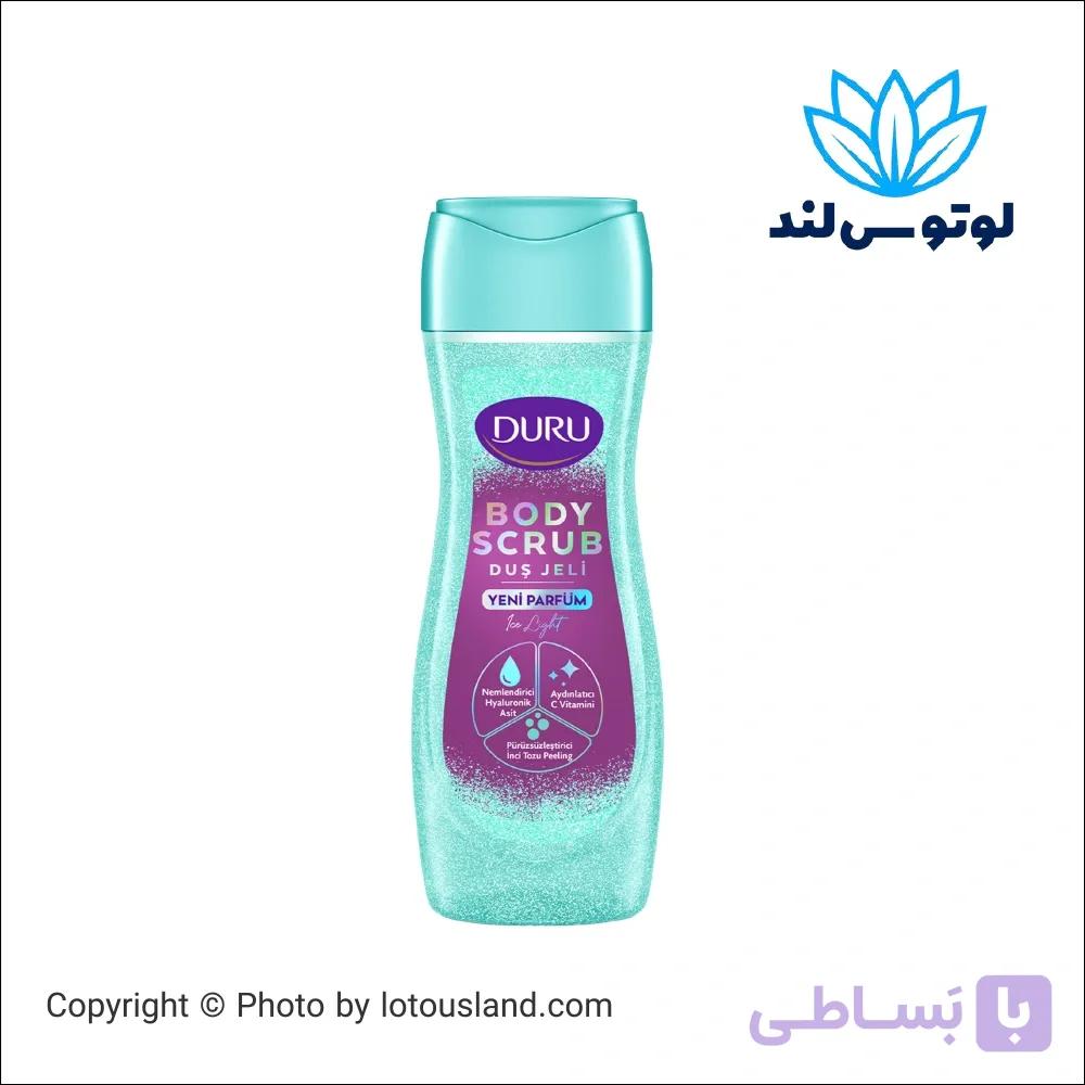 شامپو بدن اسکراب دار دورو مدل Body Scrub رایحه Ice Light حجم 450 میل