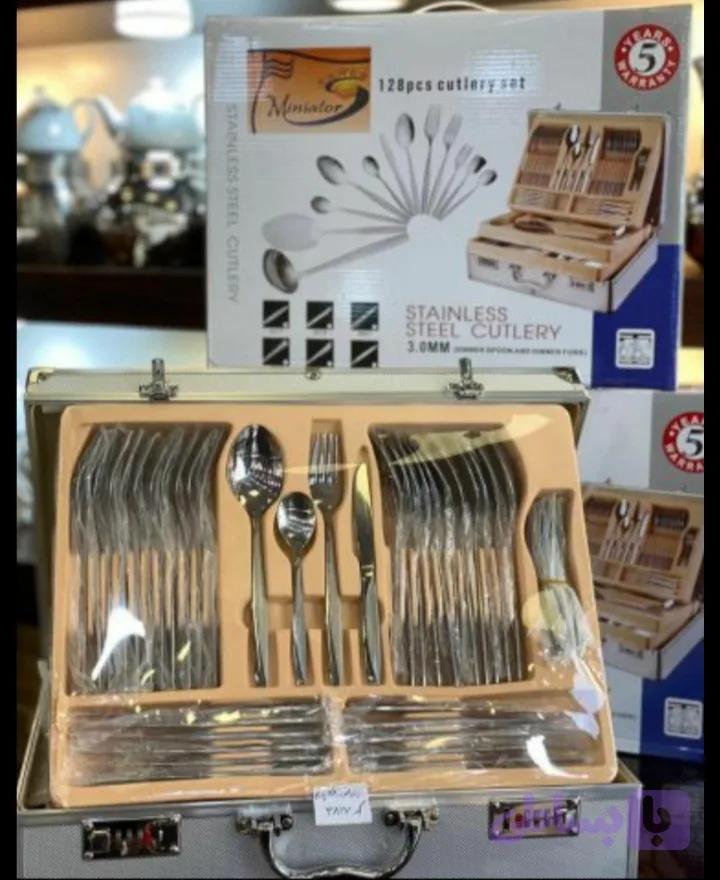 سرویس قاشق و چنگال 120 پارچه مدل مینیاتور STAINLESS
