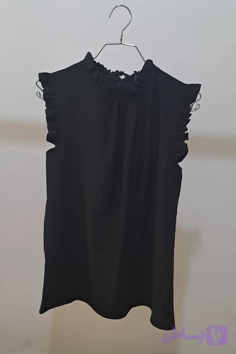 تاپ زنانه یقه چین دار