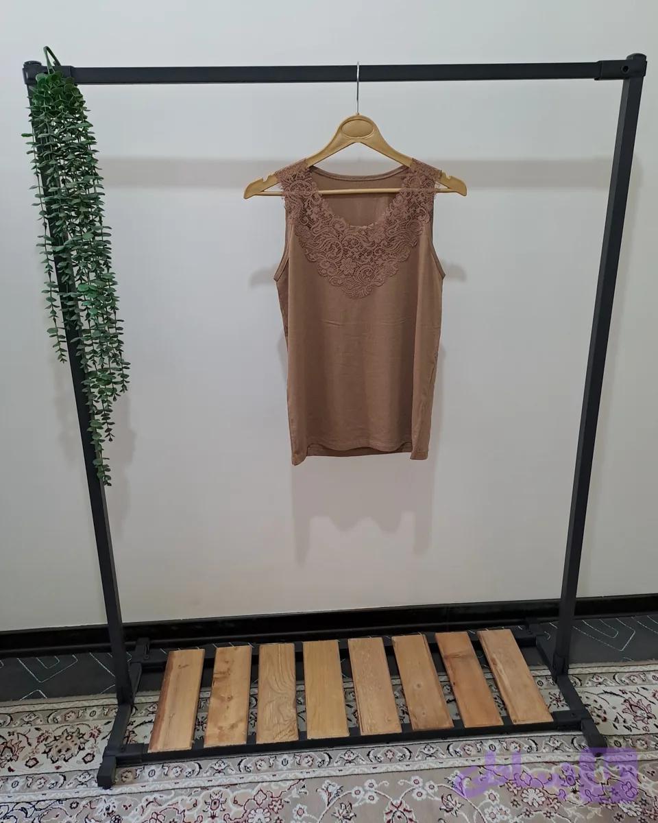 تاپ زنانه یقه گیپور