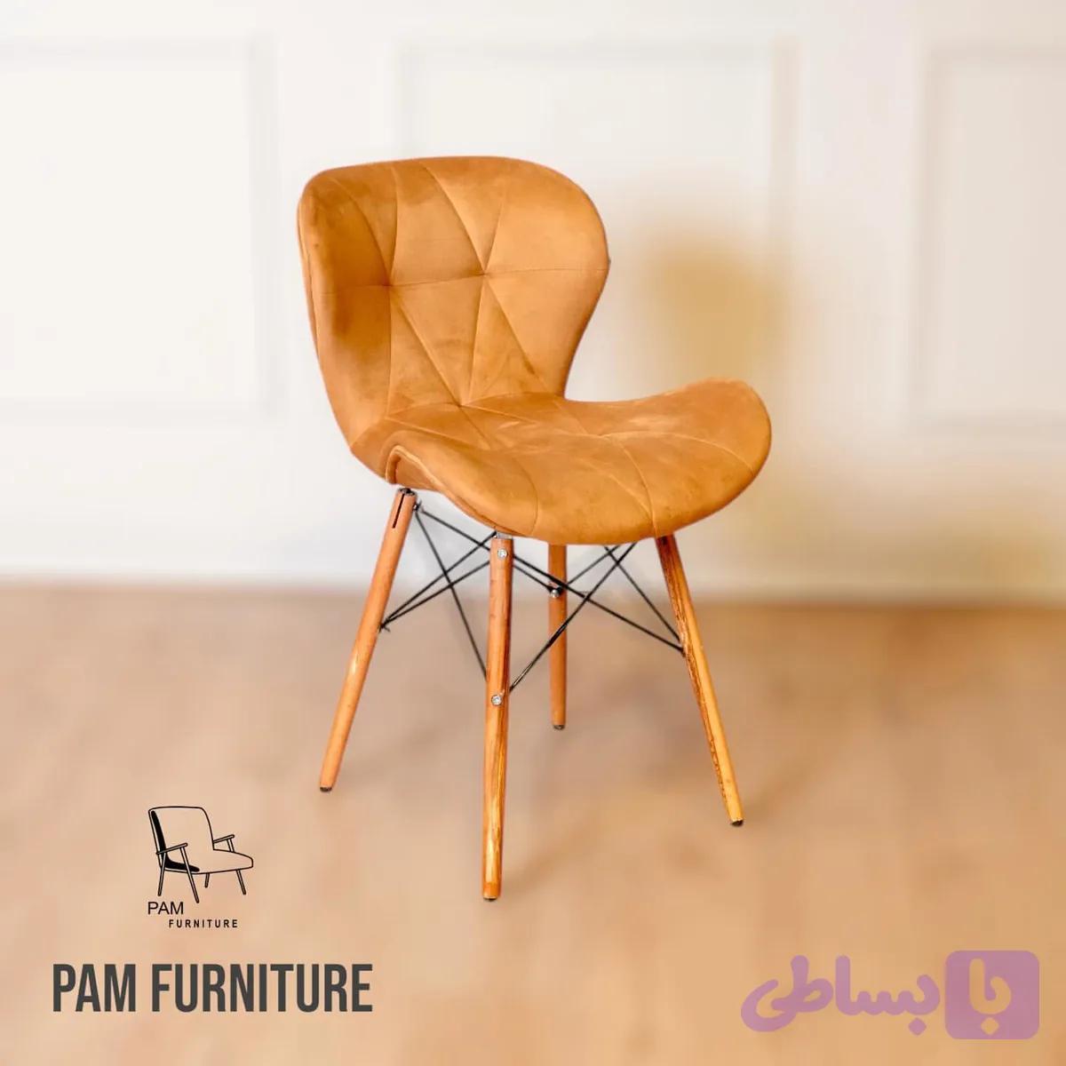 صندلی پایه چوبی آتیس