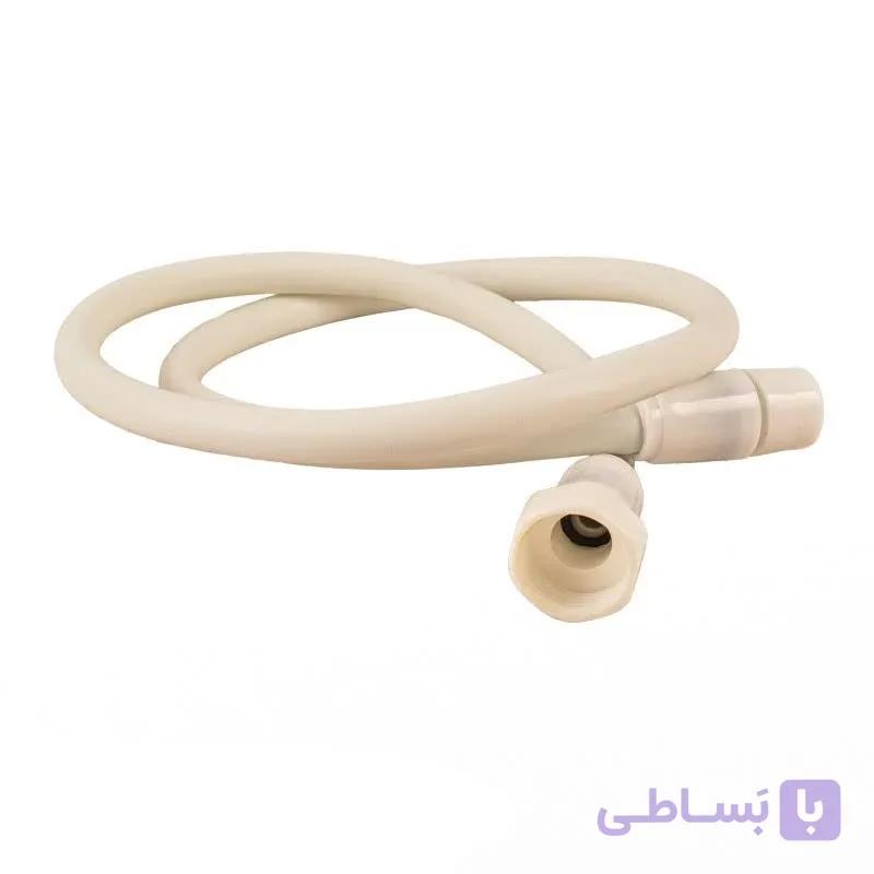 شلنگ دستشویی سفید با نگهدارنده