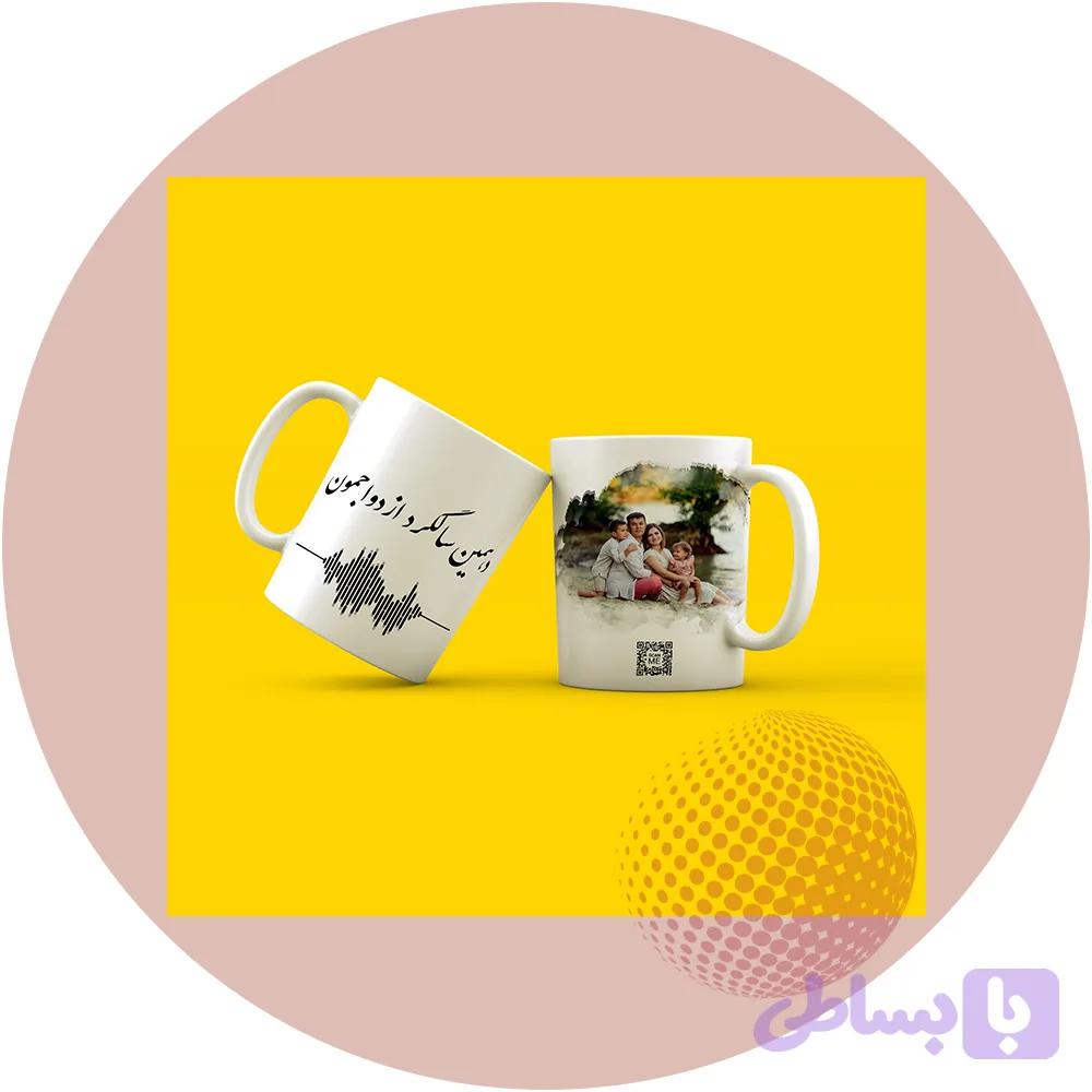 چاپ عکس روی ماگ همراه با بارکد صدا — تصویر 1