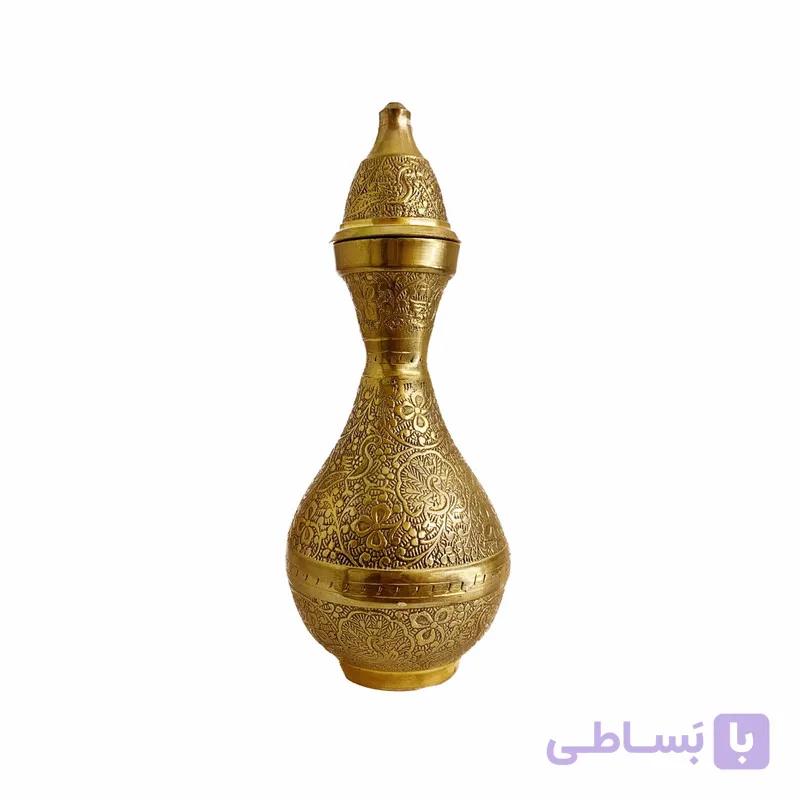 بطری برنجی طرح طاووس