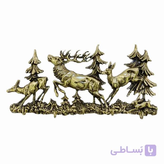 جاکلیدی برنجی طرح گوزن