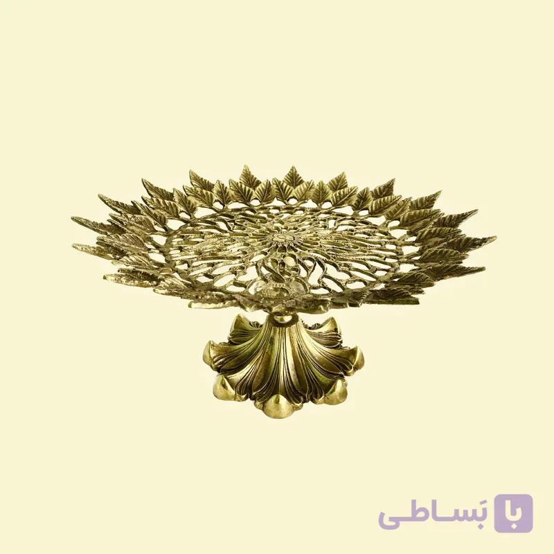 شیرینی خوری طرح گلبرگ برنجی
