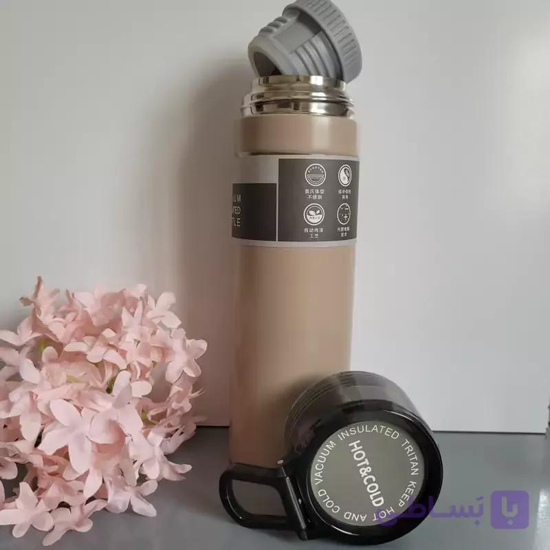 فلاسک همراه دو درب نسکافه ای 710 میل فلاکس سرد و گرم