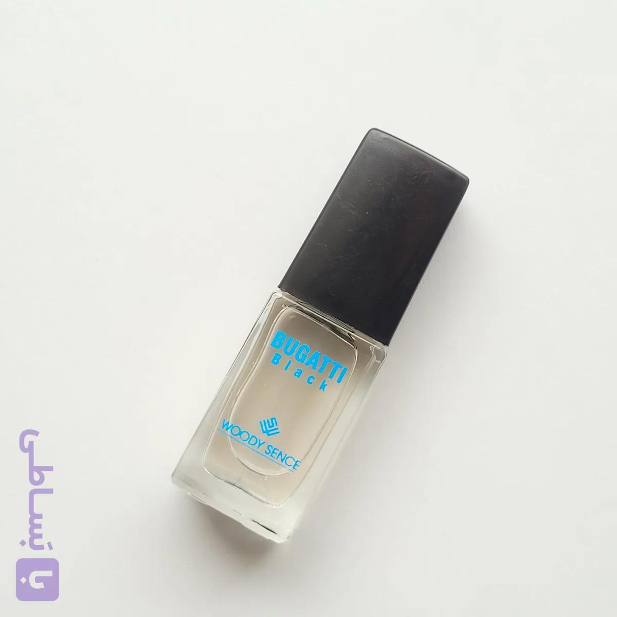 ادکلن جیبی مردانه بوگاتی بلک bugatti black عطر جیبی مردانه وودی سنس