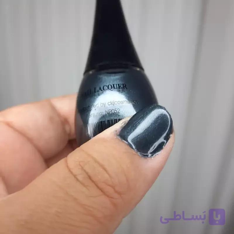 لاک ناخن مشکی شاین مارک لیزل کد 1199 لاک مشکی شاین لاک براق
