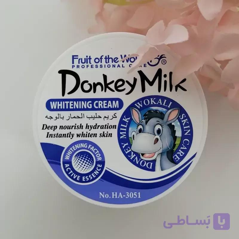کرم آبرسان کرم سفید کننده صورت و بدن کرم شیر الاغ 115 میلی