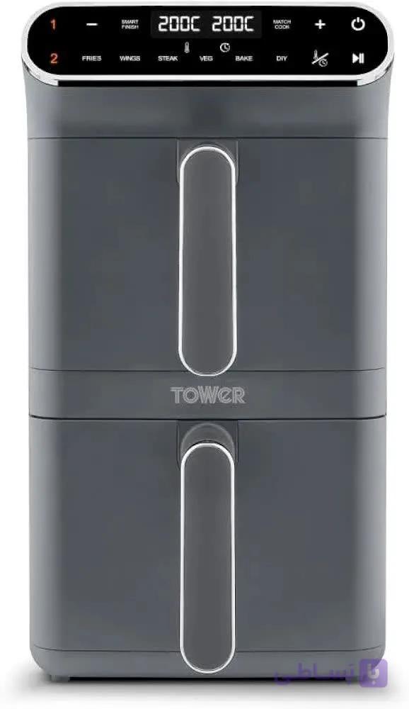 سرخ‌کن بدون روغن تاور مدل T17190 Dual Layer — تصویر 1