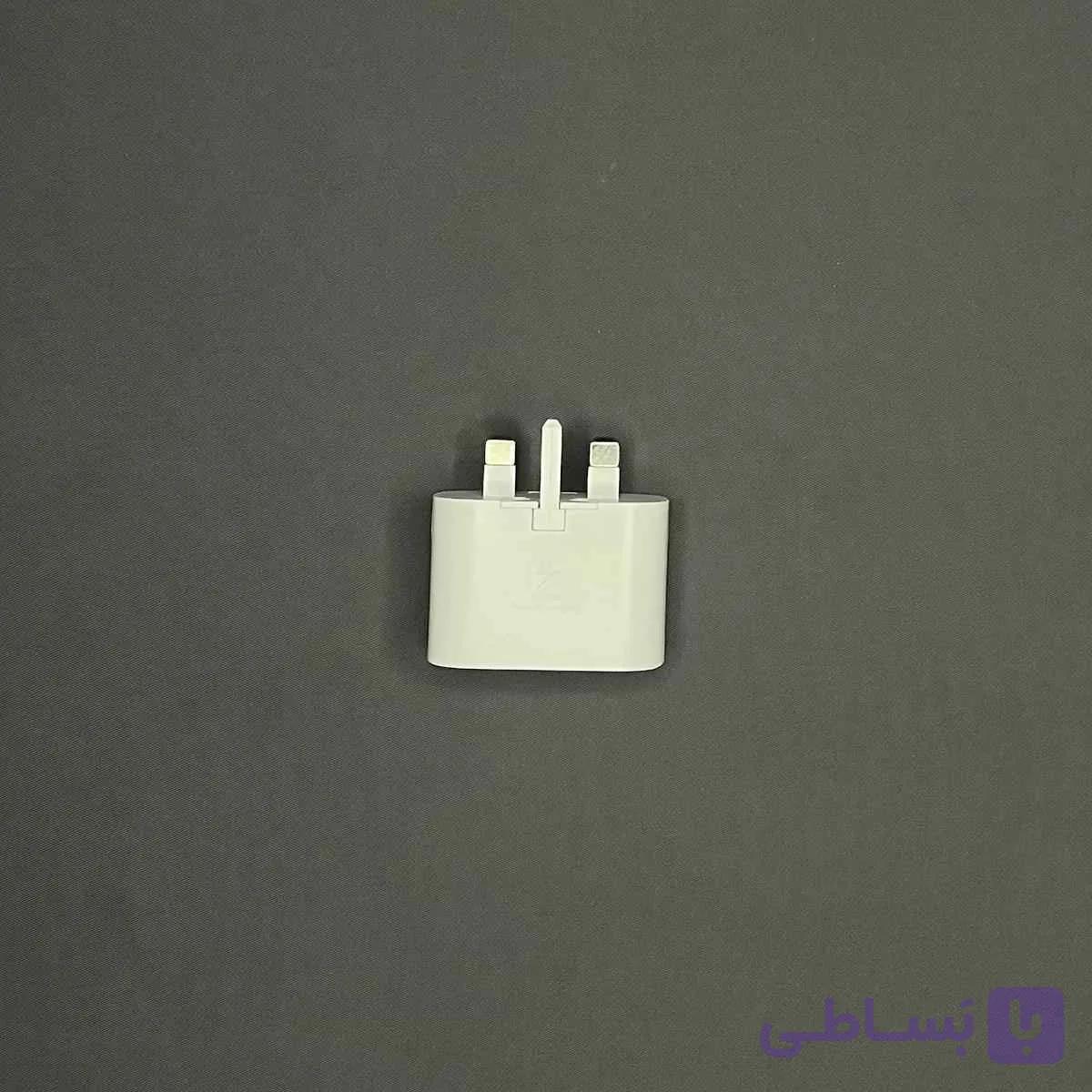 شارژر ایفون اصلی 20 وات اورجینال سه پین مدل B/A Apple 20W Power Adapter- اداپتور اصلی ایفون