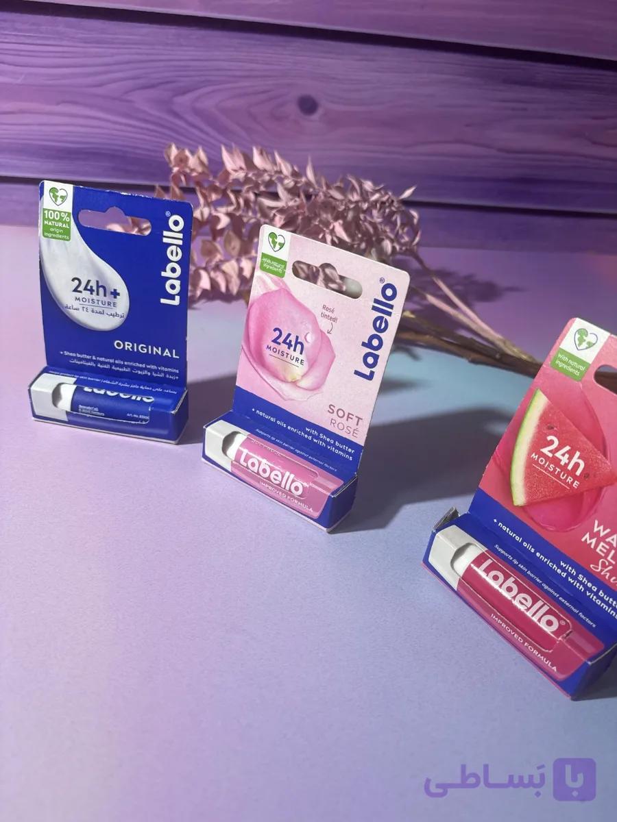 بالم لب Labello مدل 24H Moisture 💙💗🍉 — تصویر 1