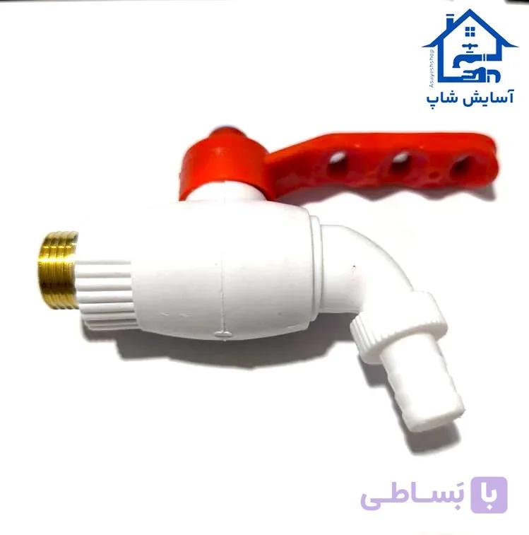 شیر پلاستیکی 1/2 بدنه پلیمری دنباله برنجی ترک اصل — تصویر 1