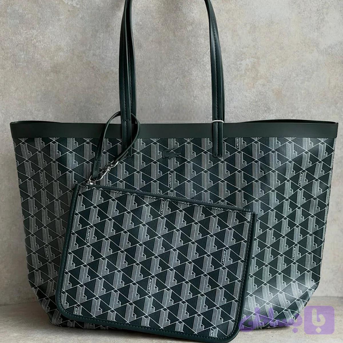 کیف لاگوست توت بگ Lacost Zely Sinople evergreen Tote Bag