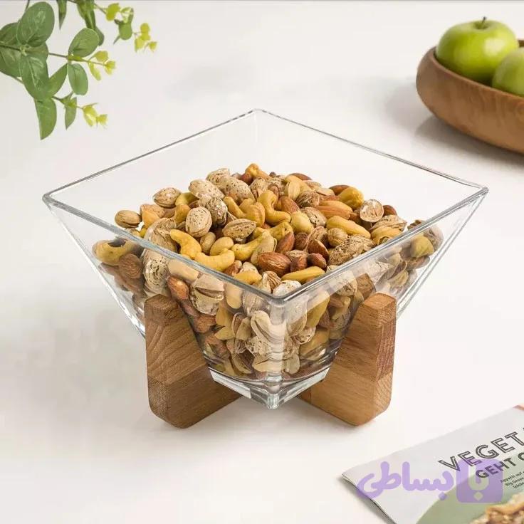 آجیل خوری پایه چوبی