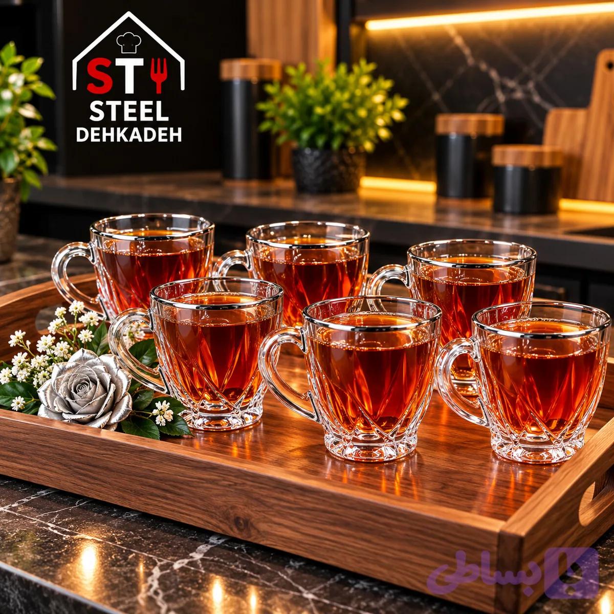 فنجان لب نقره ای
