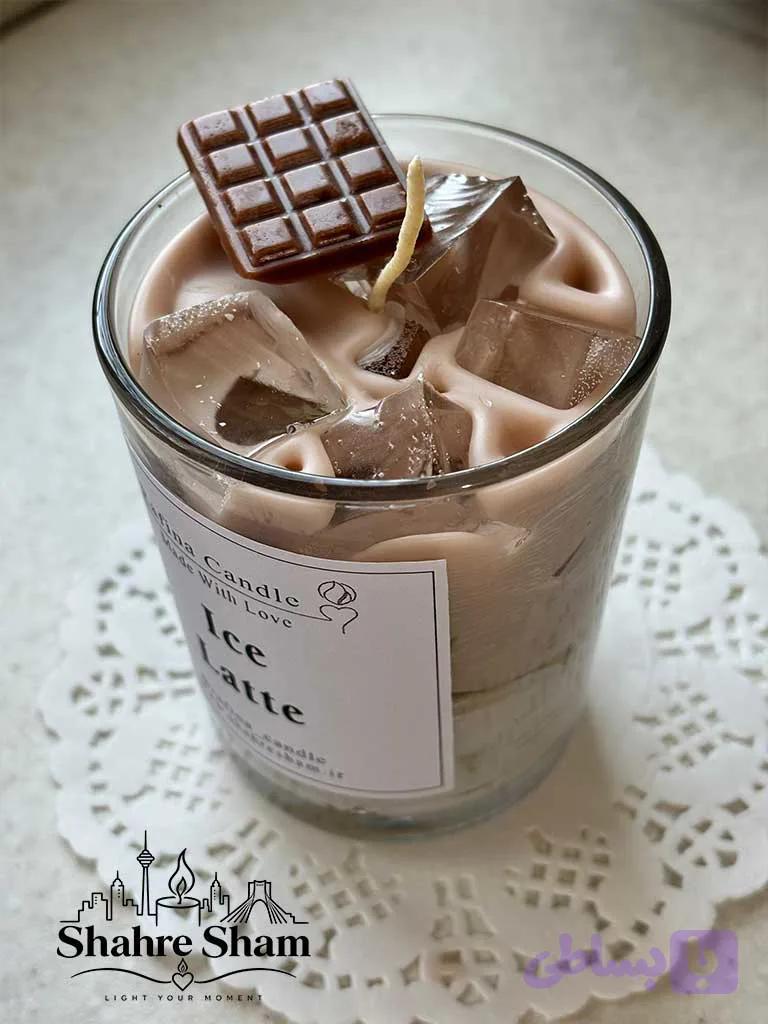 شمع لیوانی آیس لاته ICE LATTE