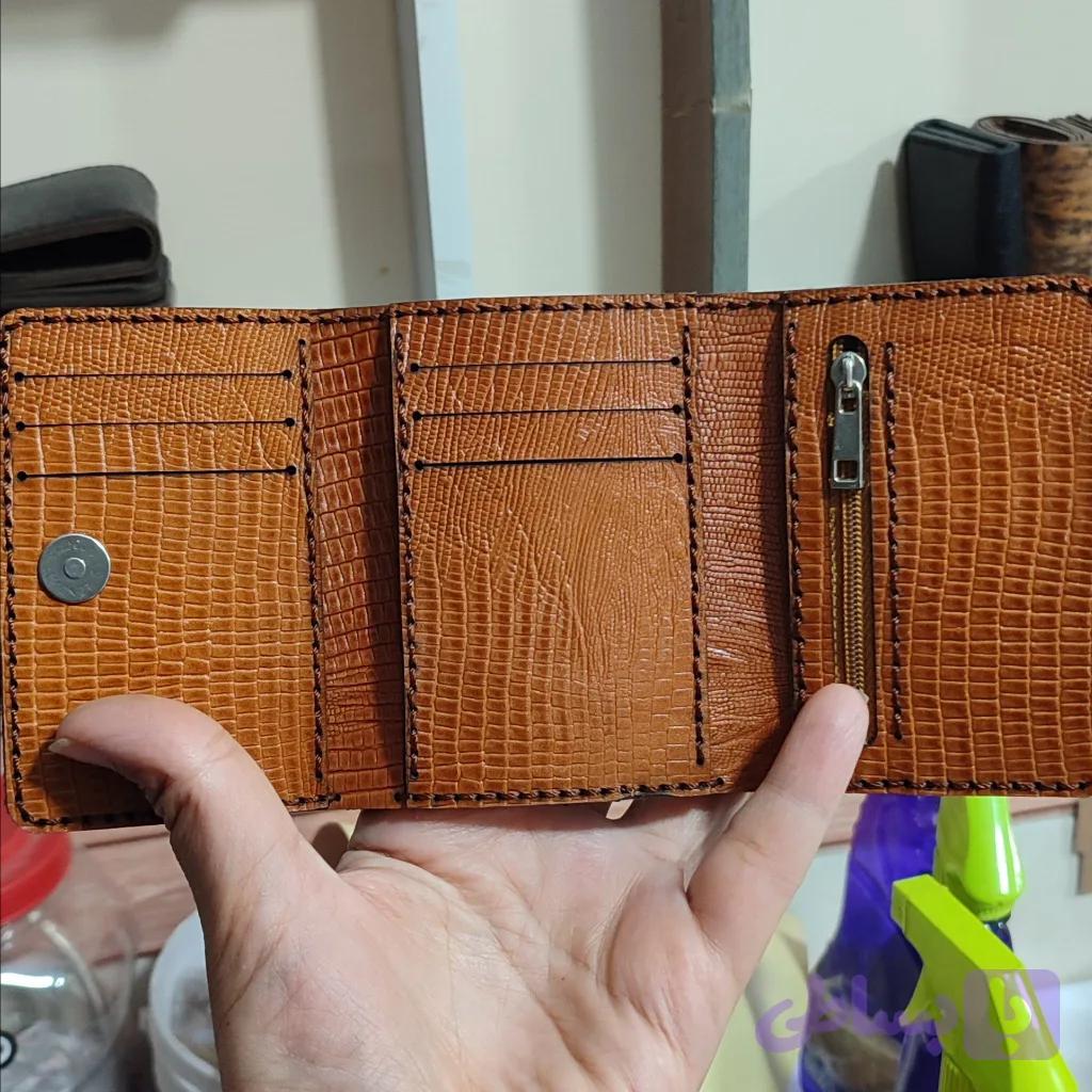 کیف پول وجاکارتی چرم — تصویر 1