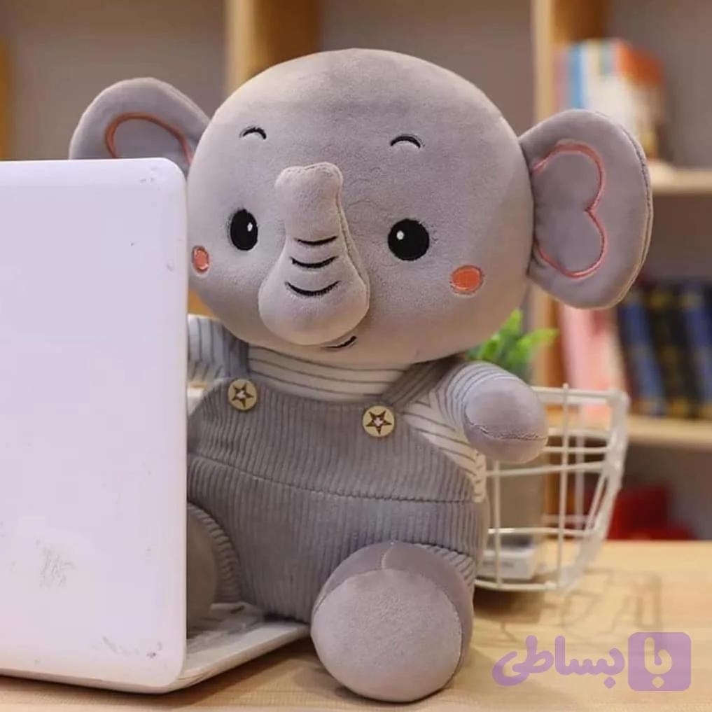 عروسک فیل مخمل