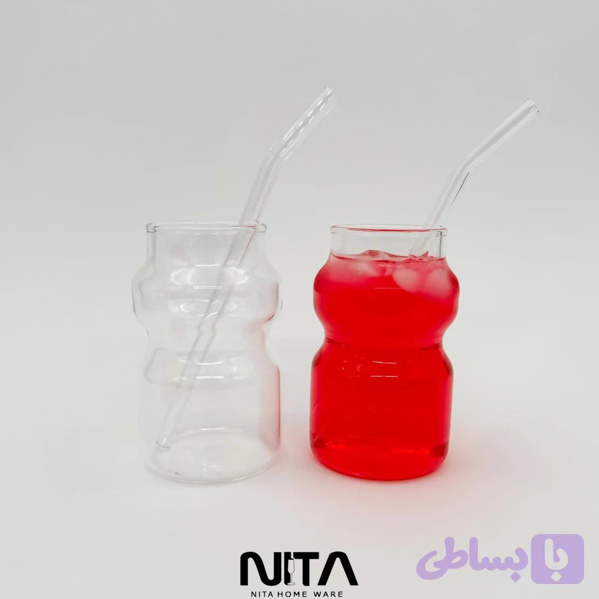 لیوان پیرکس اسموتی طرح فانوس — تصویر 1