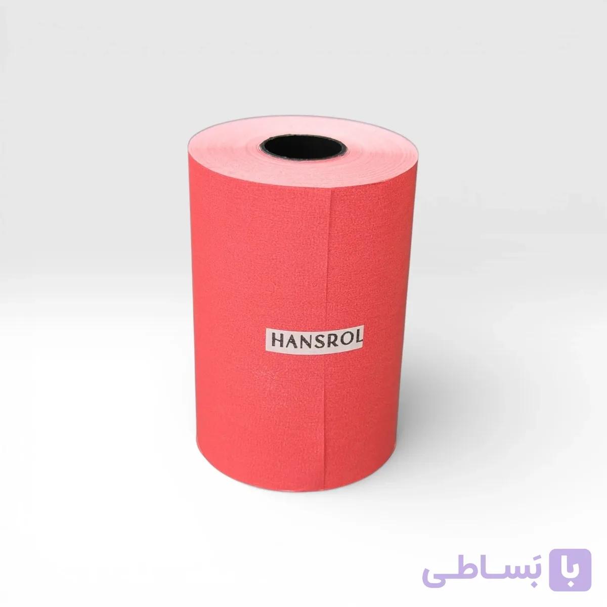 رول فیش پرینتر قرمز پاستلی (۱رول) — تصویر 1