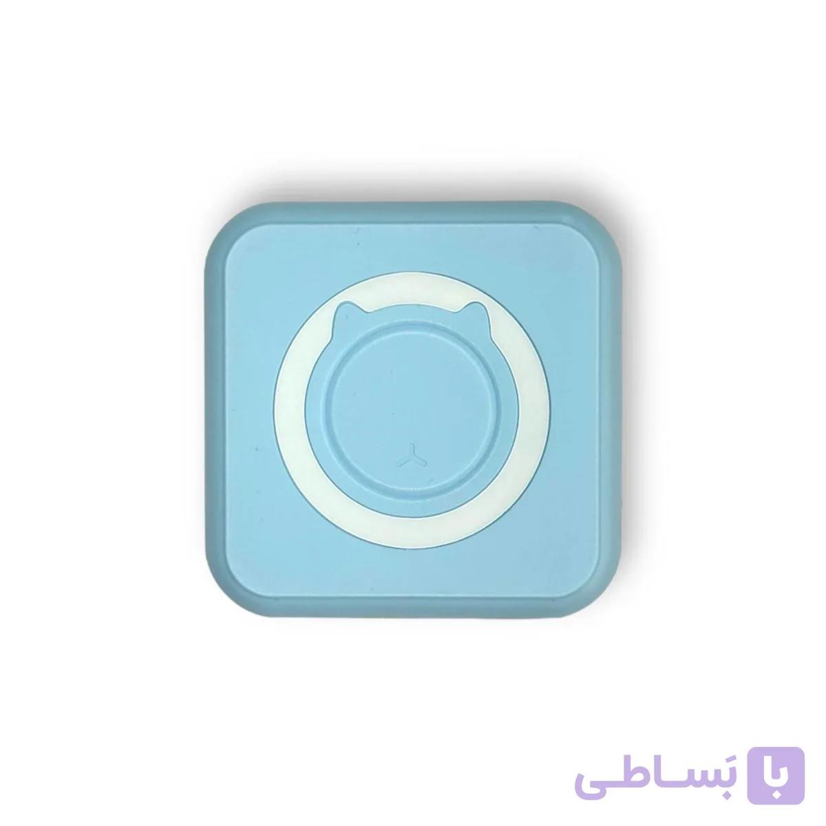 مینی پرینتر حرارتی پیشی پاستل آبی — تصویر 1