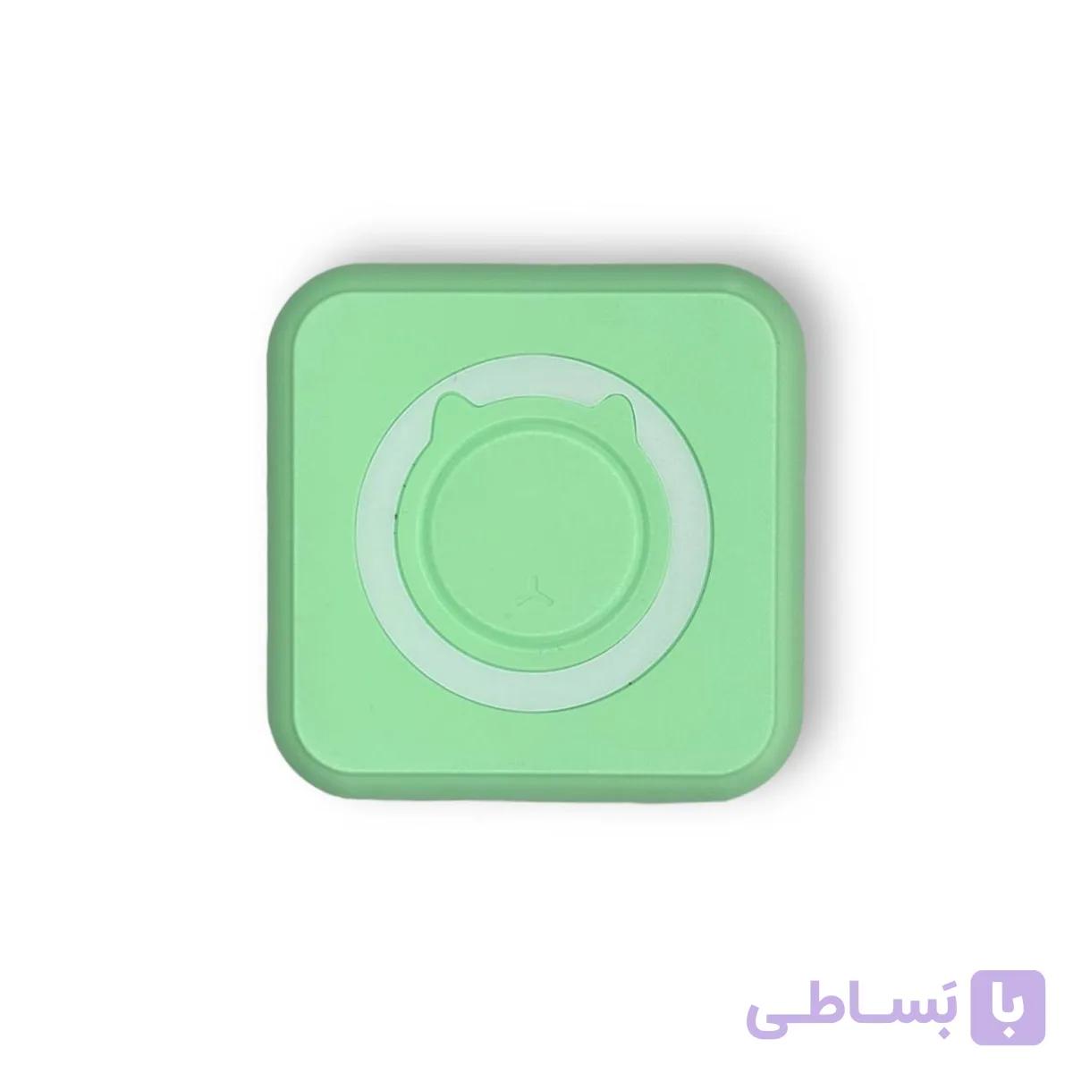 مینی پرینتر حرارتی پیشی پاستل سبز — تصویر 1
