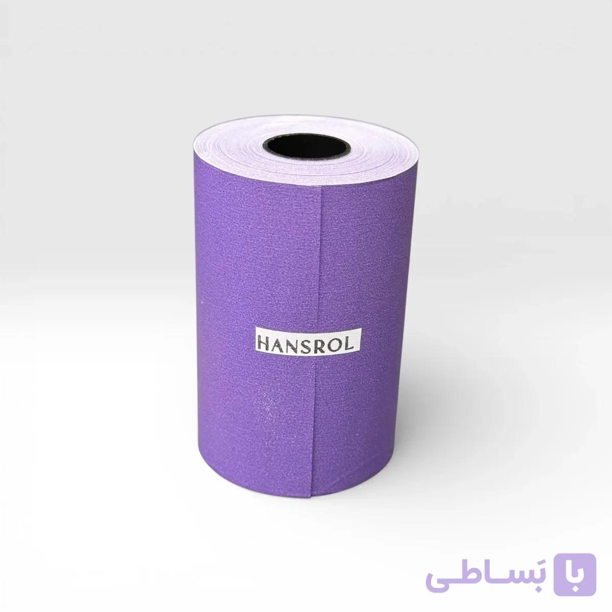 رول فیش پرینتر بنفش بادمجونی (۱رول) — تصویر 1