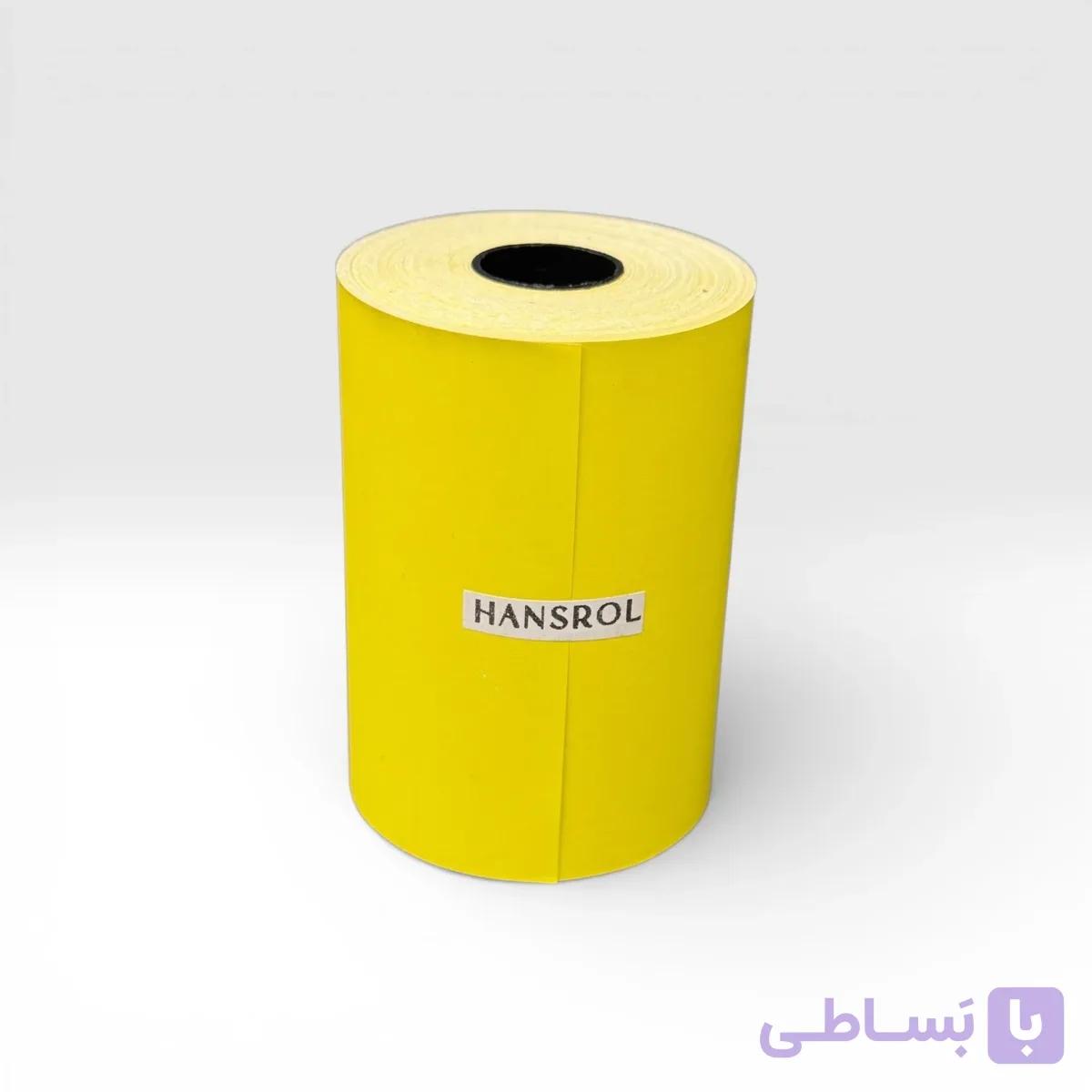 رول فیش پرینتر زرد پاستلی (۱رول) — تصویر 1