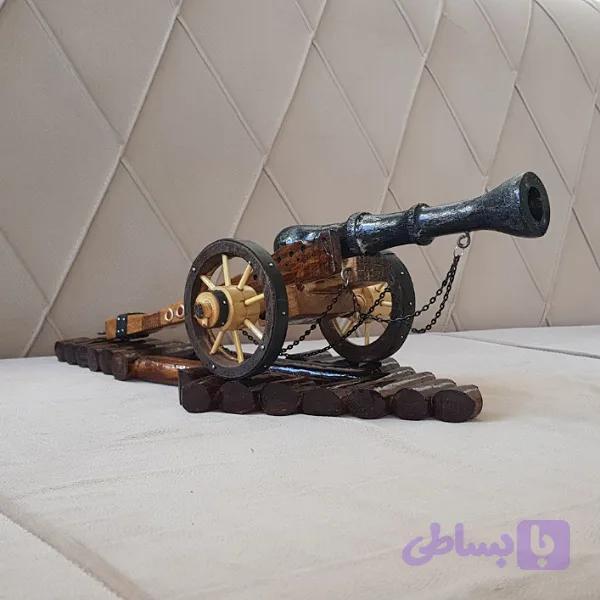 ماکت توپ جنگی چوبی کلکسیونی