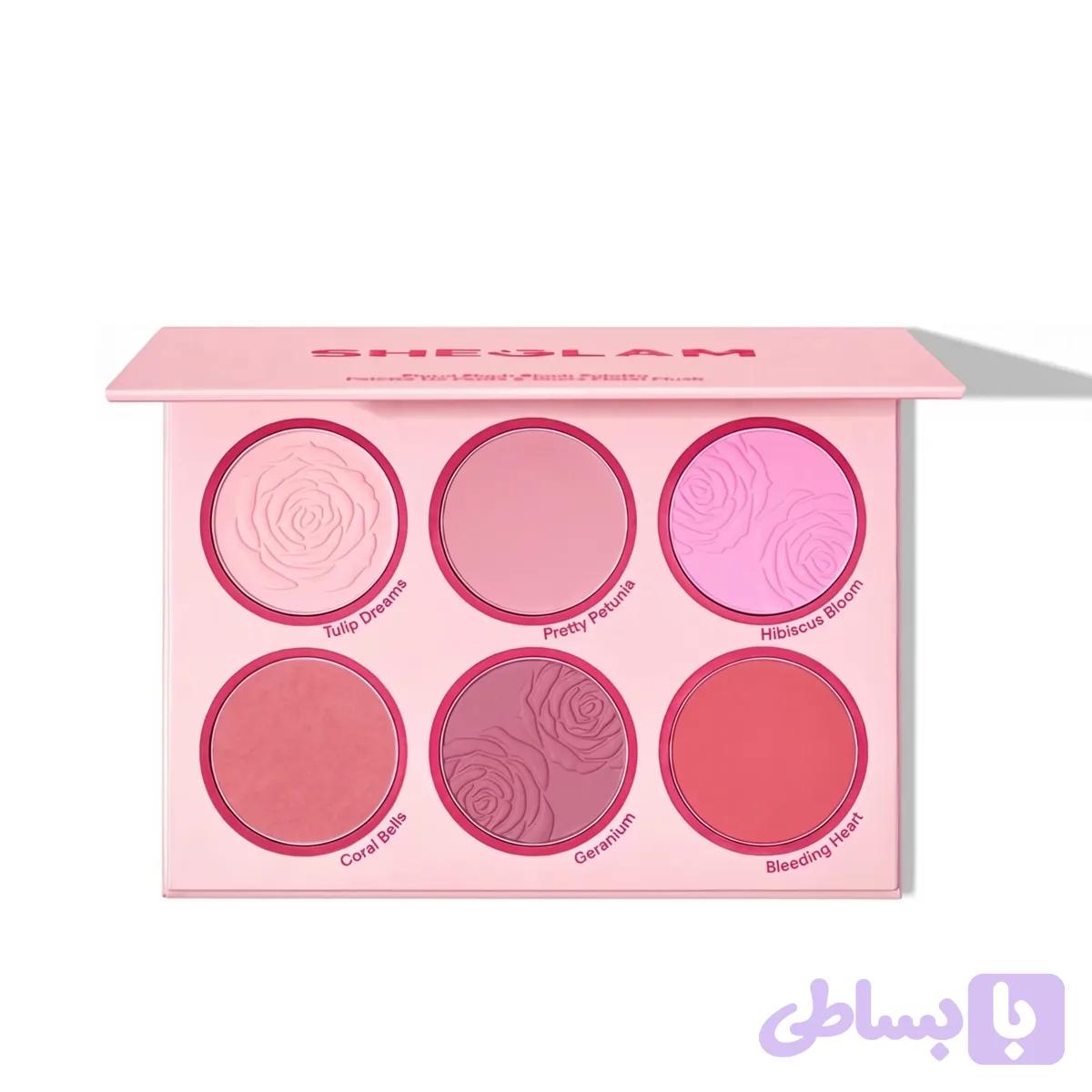 پالت رژگونه Floral Flush شیگلم – Sheglam Floral Flush Blush Palette