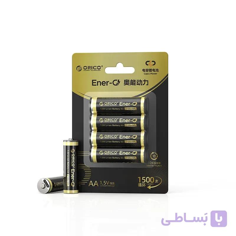 باتری قابل شارژ Type-C قلمی ORICO مدل EG۵C-UN-4PK-BP — تصویر 1